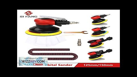 Pneumatic Air Orbital Sander 125/150mm Vacuum Air Sanding Machine Polisher Air Tool Review