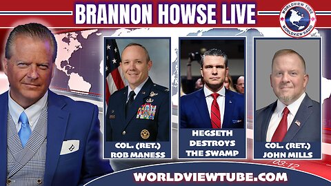 Brannon Howse Live Joined by Col. Rob Maness & Col. John Mills on The Hegseth Hearing & More!