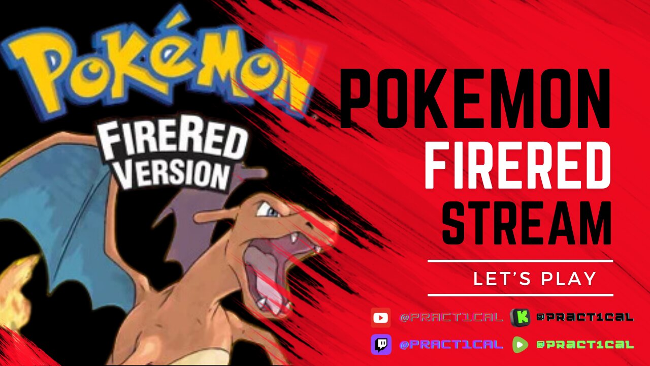 Pokemon FireRed: Let's Play Stream - Becoming a Pokemon Master