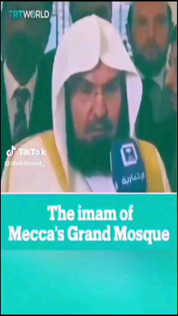 THE IMAM OF MECCA PRAISING TRUMP
