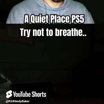 Trying not to breathe as the microphone is so sensitive - A Quiet Place #Playstation #PS5 #Shorts