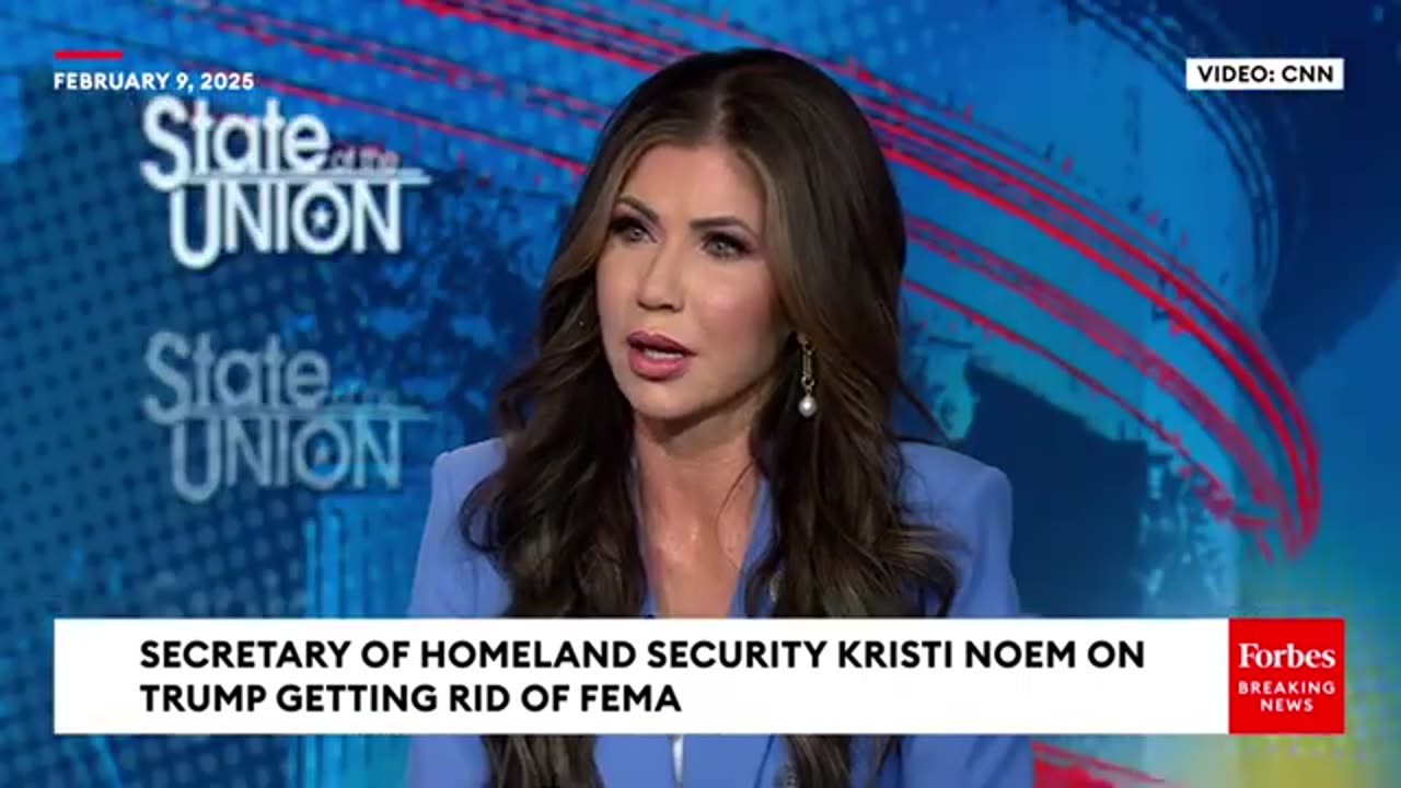 DHS Secretary Kristi Noem Says Trump Has Authority To—And Should—Shutter Congressionally Funded FEMA