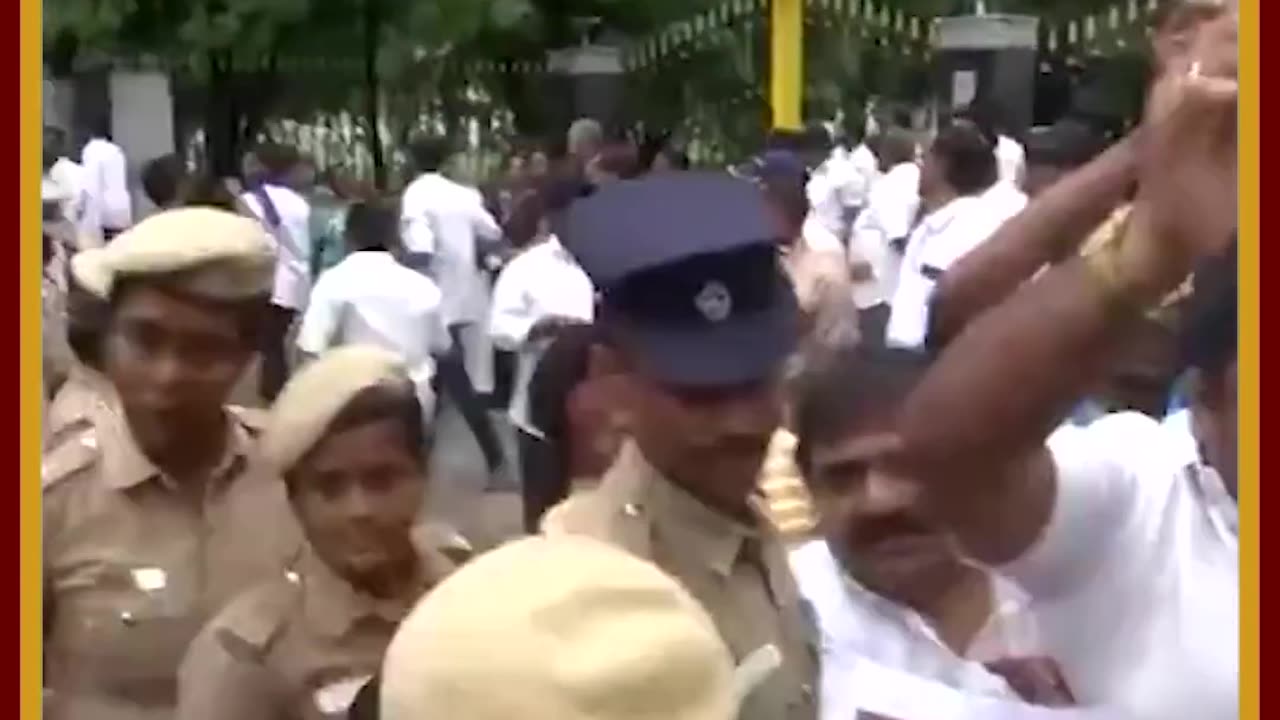 Anna University Sexual Assault_ AIADMK Workers Stage Protest against DMK Govt