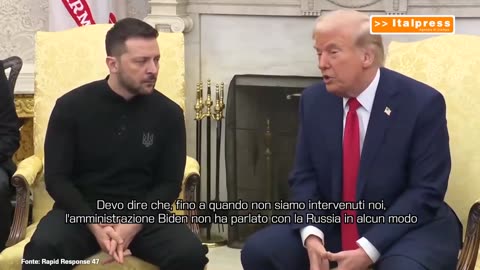 NOTIZIE DAL MONDO Trump a Zelensky 'Vogliamo un accordo sulle terre rare' Abbiamo avuto ottime discussioni con la Russia. Ho parlato con il presidente Putin, e cercheremo di porre fine a questa situazione. È qualcosa che volete voi e anche lui