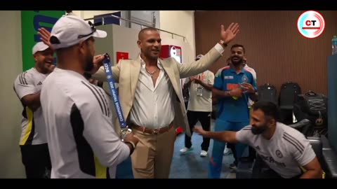 BTS Best Field Award Of BCCI's Given By CT Master Gabbar Singh to Our Bapu After India vs Pakistan
