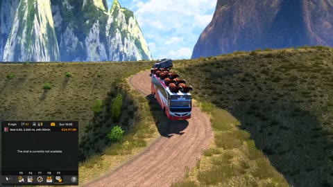 driving overload bus on extreme hills road #4m #004 @iMSpeedYT