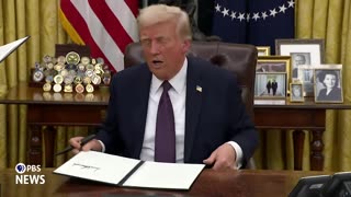 WATCH: Trump Signs More Executive Orders on his First Night in the Oval Office - Including J6!!