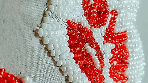 Hand embroidery on Heart & love for ever