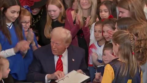 Liberals LOSE IT as President Trump makes history to protect girls sports