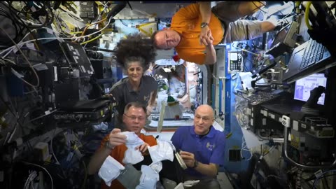 Space Station Astronauts Deliver a Thanksgiving Message for 2024