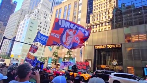 Trump support at Trump Tower