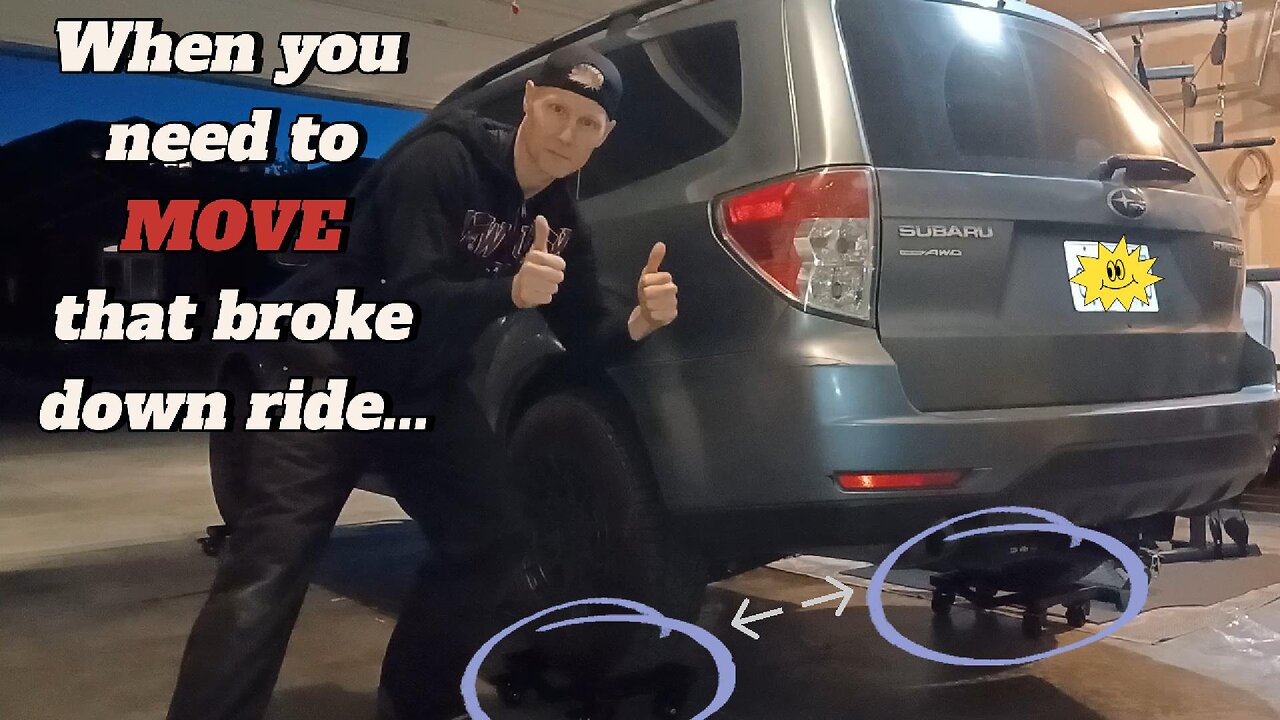 Kedsum *CAR DOLLY* Review/Demonstration...Move that car/truck/suv YOURSELF!!!!