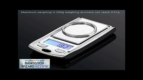 1PCS 0.01g Accuracy Mini Electronic Digital Pocket Scale 100g 200g Key Style Review