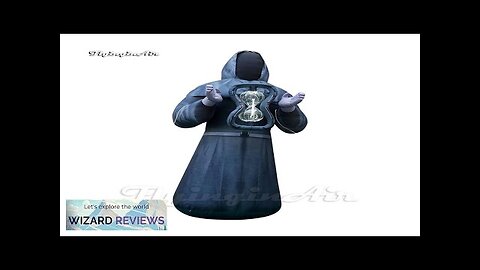 Halloween Party Decorative Inflatable Magician 5m Height Blow Up Black Wizard Review