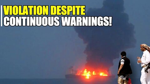 VIOLATION! Yemeni strikes spark huge fire on SOUNION