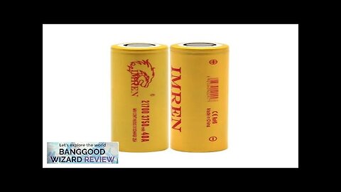 USA Direct 10/20/40Pcs IMREN 40A High Power 21700 Battery 3750mah Rechargeable Lithium-ion Review