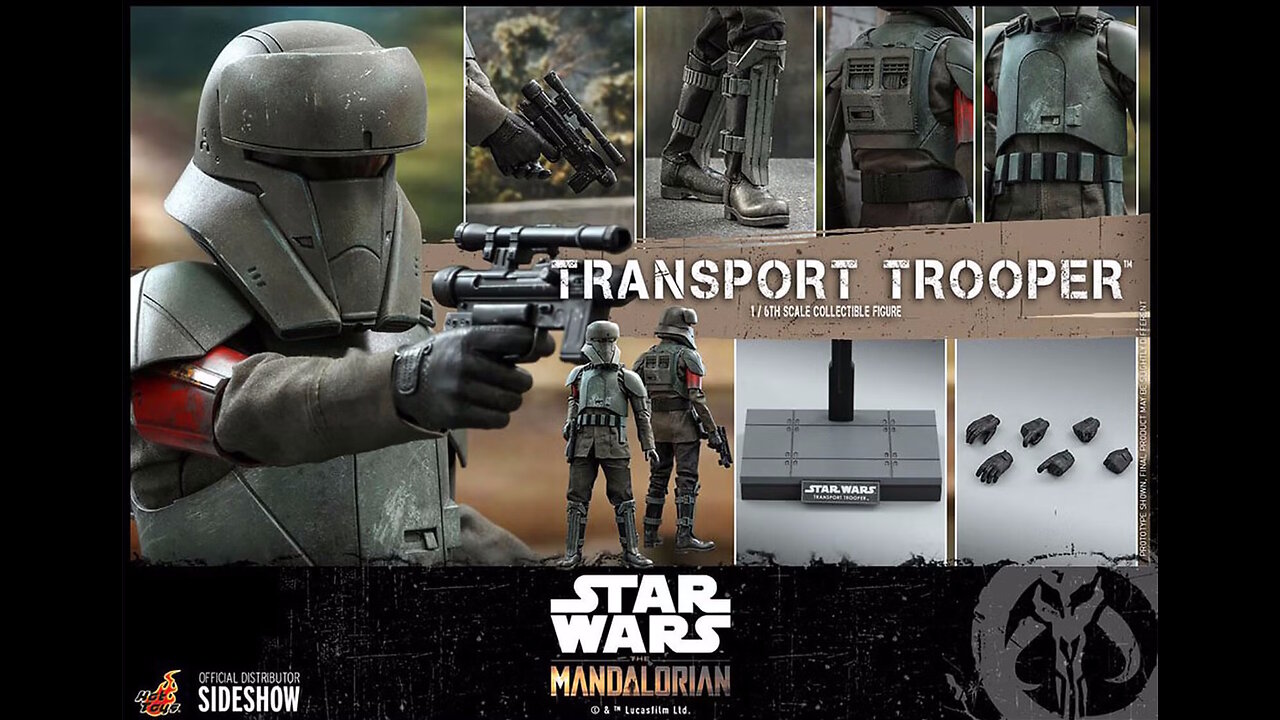 Star Wars: The Mandalorian Action Figure 1/6 (Transport Trooper 31 cm) [By Hot Toys]