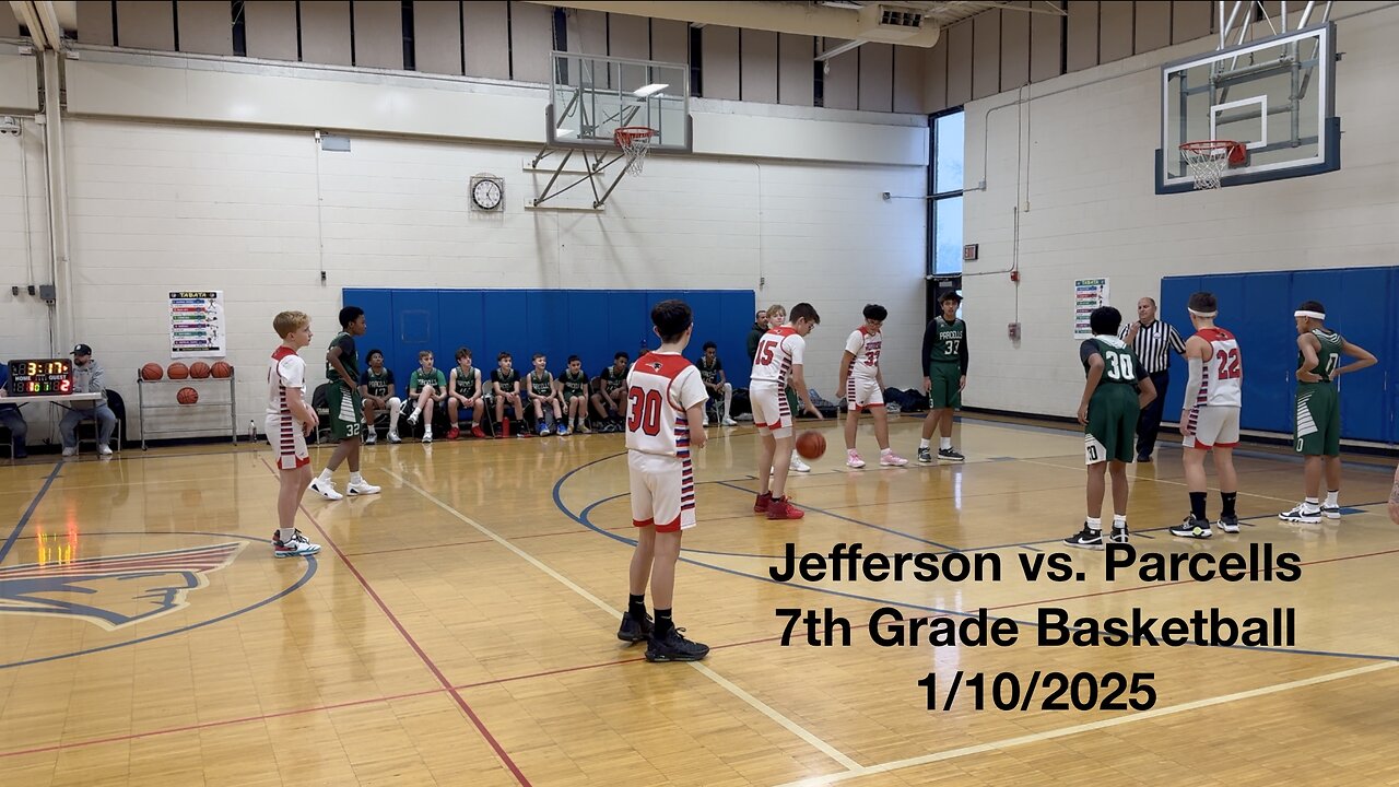 Jefferson vs Parcells 7th Grade Basketball 1-10-2025