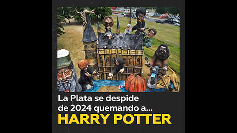 Harry Potter y otros personajes ‘caen víctimas’ de la tradicional quema de efigies en La Plata