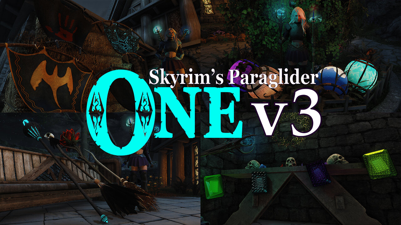 Skyrim's Paraglider - ONE v3 HUGE Update (MOD Showcase)