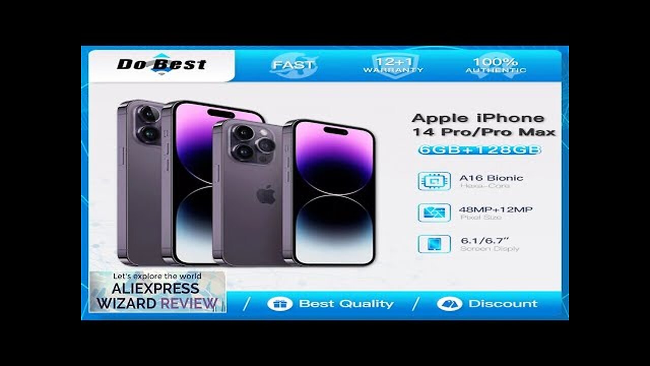 Original Apple iPhone 14 Pro/Pro Max 5G Mobile Phone 6.1"/6.7" XDR OLED Review