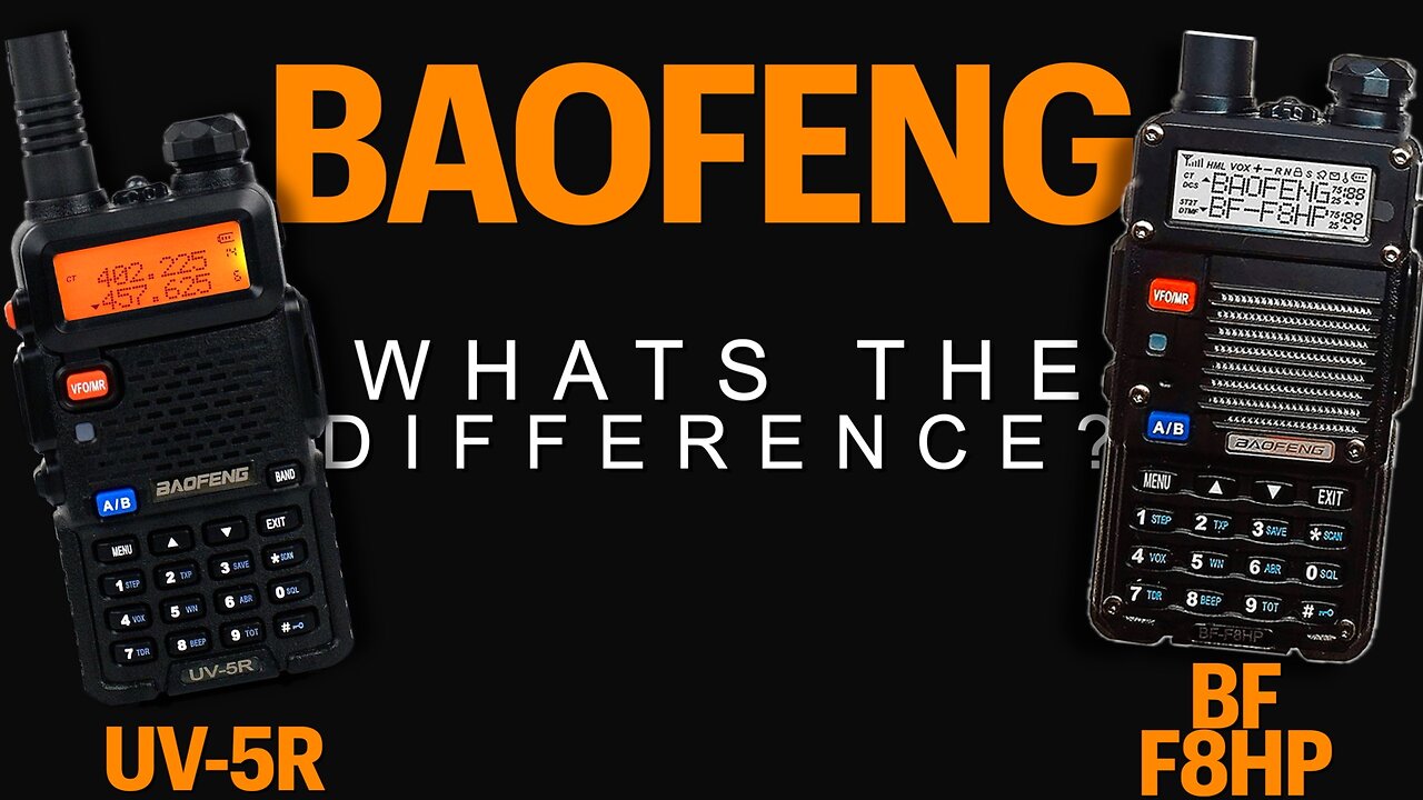 Difference Between The Baofeng BF-F8HP And The UV-5R Ham Radios