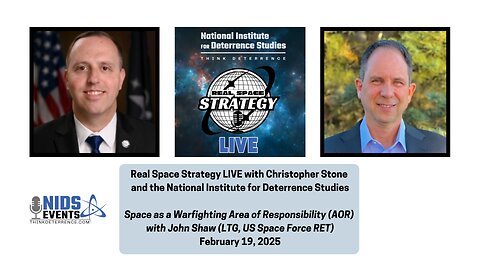 Real Space Strategy Live: Space as a Warfighting Area of Responsibility