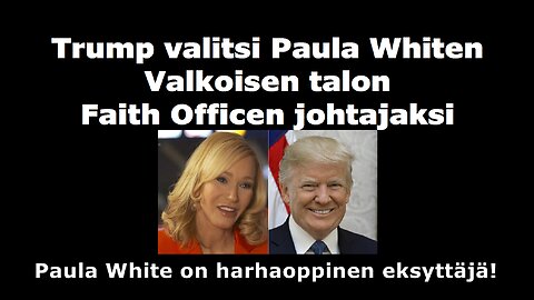 Trump valitsi Paula Whiten Valkoisen talon Faith Officen johtajaksi