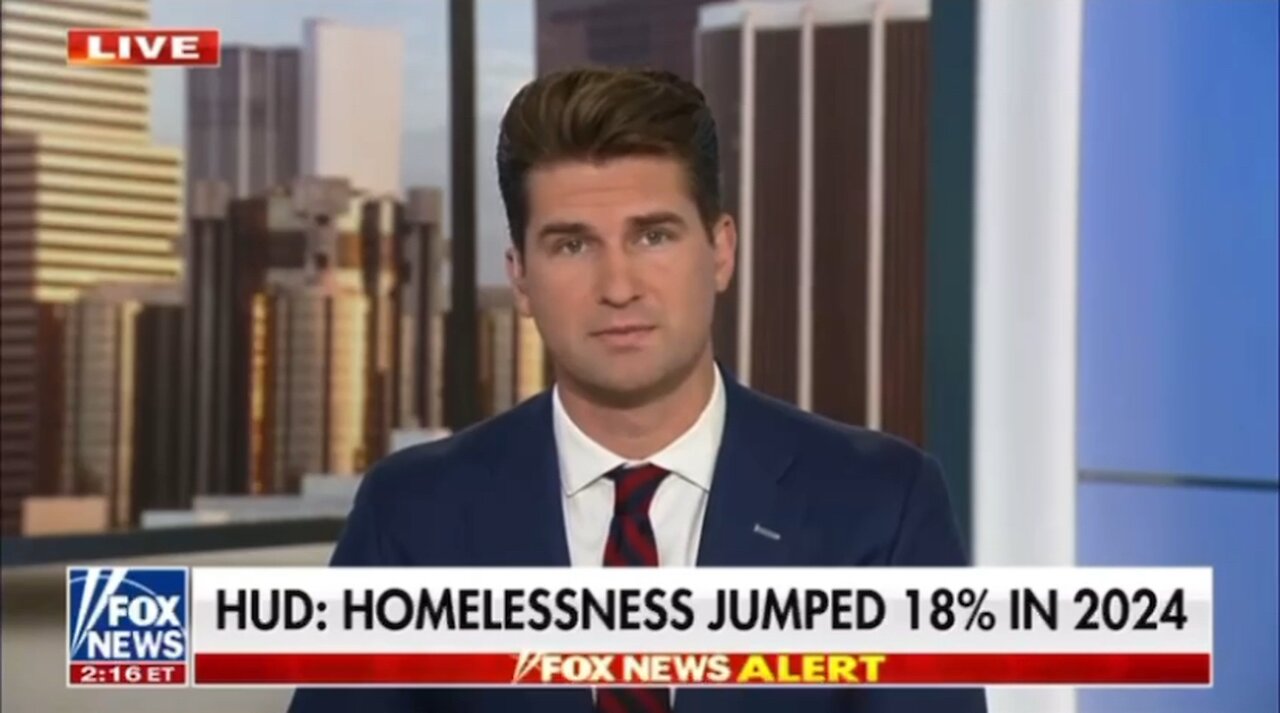 In 2024 homelessness jumped 18% under the Biden administration