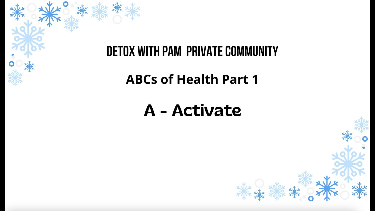 The ABCs of Health (Activate Your Body)