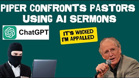 John Piper Confronts Pastors Who Use AI To Write Their Sermons "I'm Appalled!"