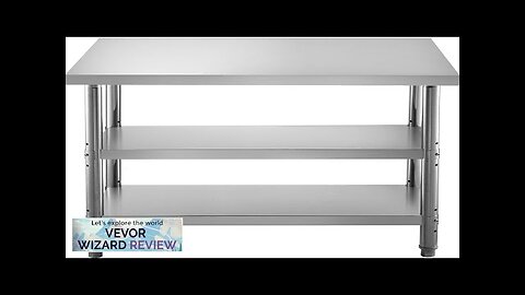 VEVOR Stainless Steel Prep Table 60x14x33 in Commercial Stainless Steel Table 2 Review