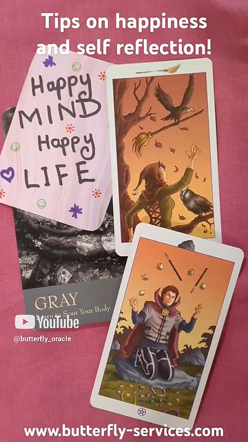 Butterfly Insightful Daily Tarot - Tips to Improve your happiness!