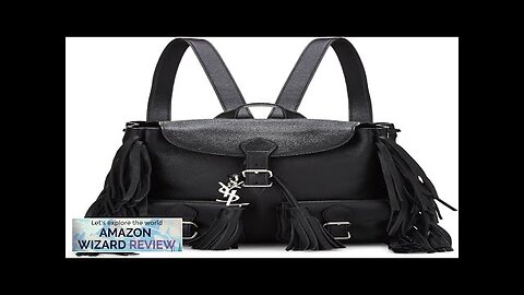 YVES SAINT LAURENT Pre-Loved Black Calfskin Fringe Festival Backpack Small BlackChic Yves Review