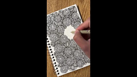 Thank you for your support #zentangleart #drawings #howtotiktok #beautiful #doodleart #zentangle