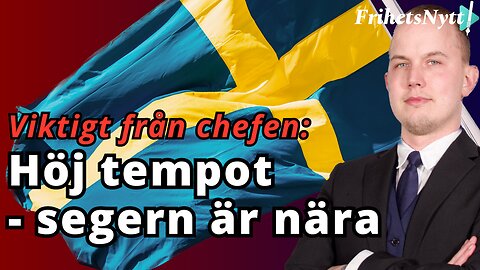 Viktigt från chefen: Nu måste vi höja tempot - vi har aldrig varit så nära!