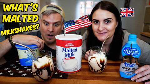 What On Earth Is an American MALTED MILKSHAKE ?? I'm Confused !?!?!