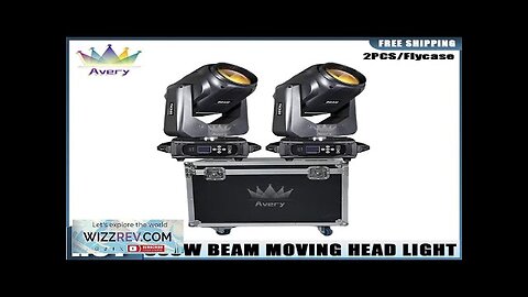 No Tax 2Pcs 300W Lyre Moving Head Light Beam Light Effect Review