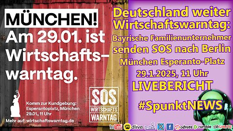 LIVE | #München #Wirtschaftswarntag: Bayrische #Familienunternehmer senden #SOS nach #Berlin🆘