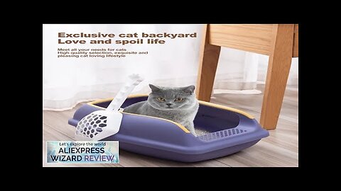 Open Top Cat Litter Box Detachable Multipurpose Cat Litters Plate For Cat Review