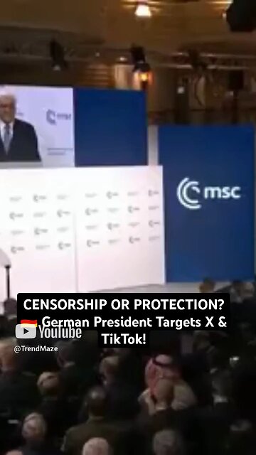 Elon Musk vs. Germany? 🇩🇪 President Attacks X & TikTok! #viral #shorts #musk #munich