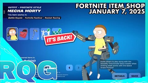 “NEW” ICE HOLLY STRIKER IS HERE+RICK & MORTY! FORTNITE ITEM SHOP (January 7, 2025)