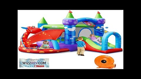 BOUNTECH Inflatable Bounce House Dragon Bouncy House for Kids Indoor Outdoor Party Review