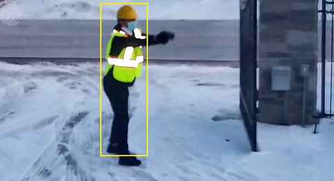 Toronto would be assassin dressed as a City Worker caught on video!