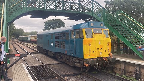 31438 at Ongar Station on the Epping Ongar Railway