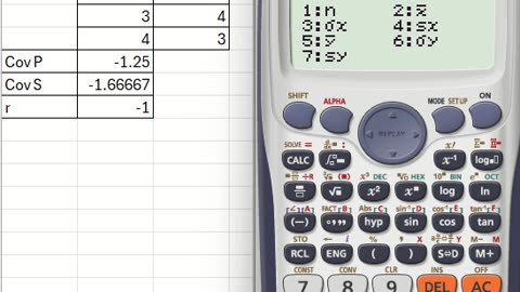 Thủ thuật CASIO: Cách tìm hiệp phương sai (Covariance) và sự tương quan (Correlation) - fx-570