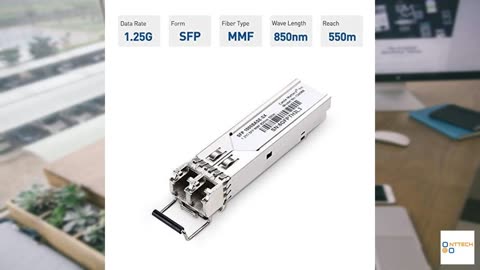 Cable Matters 2-Pack 1000BASE-SX SFP to LC Multi Mode 1G Fiber Transceiver Modular
