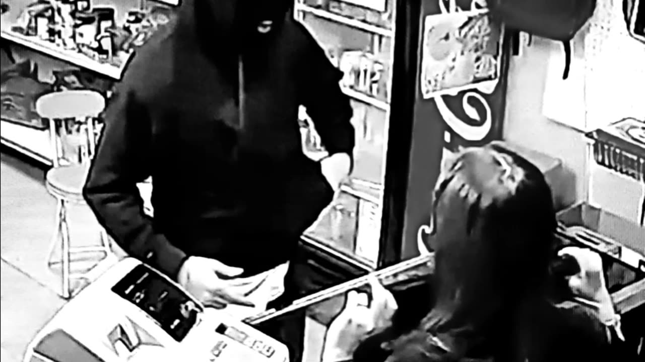Cashier blessed the robber