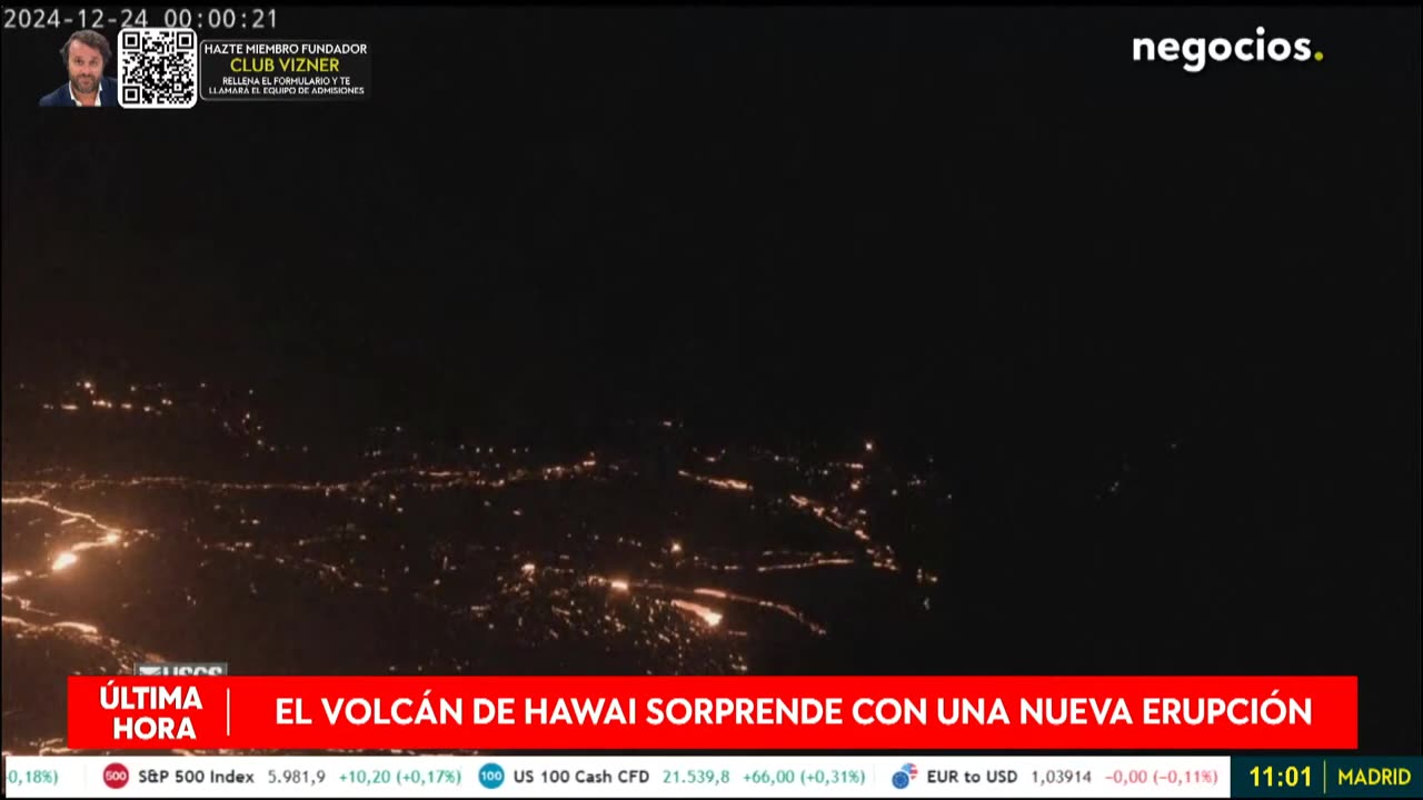 ÚLTIMA HORA | El volcán de Hawái sorprende con una nueva erupción