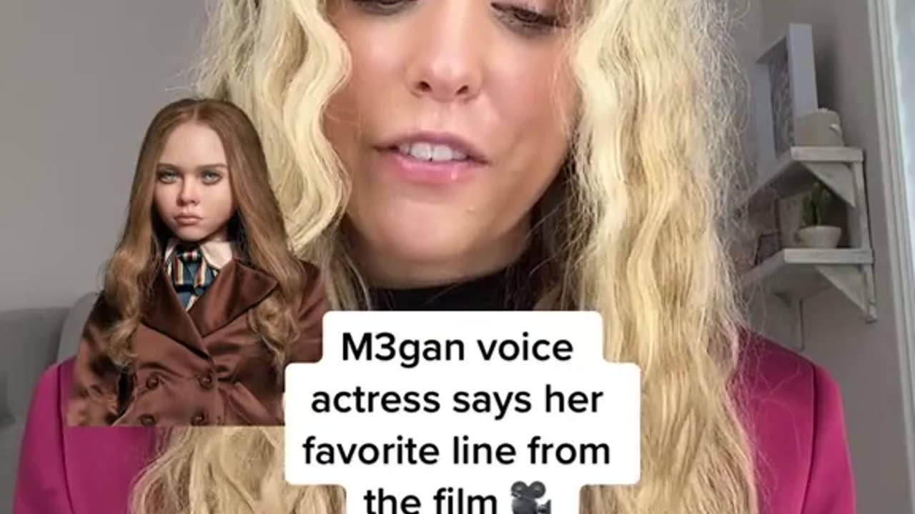 #M3gan voice actress says her favorite line from the film